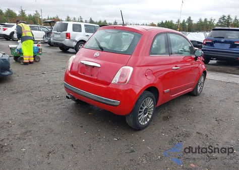 2012 Fiat 500 Lounge из США, поврежденный, VIN 3C3CFFCR9CT137796